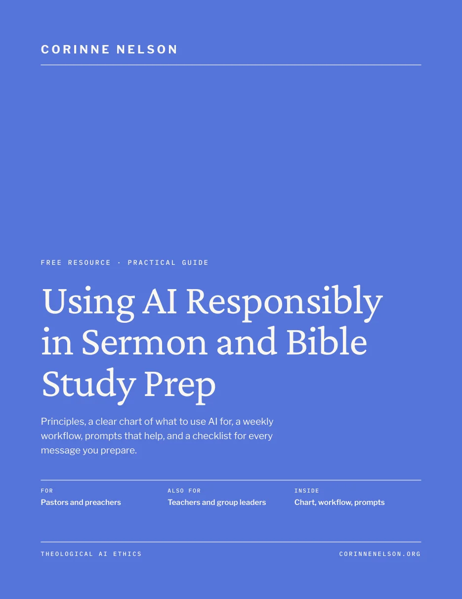 Sermon and Bible study prep guide cover